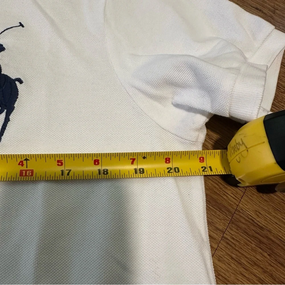 Polo Ralph Lauren Classic White Polo Shirt size large big pony short sleeve